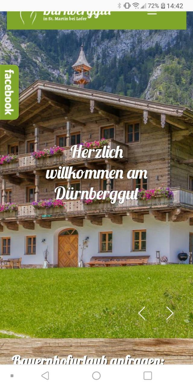 Duernberggut Apartment Sankt Martin bei Lofer Exterior photo